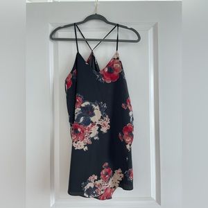 Free People Black Floral dress